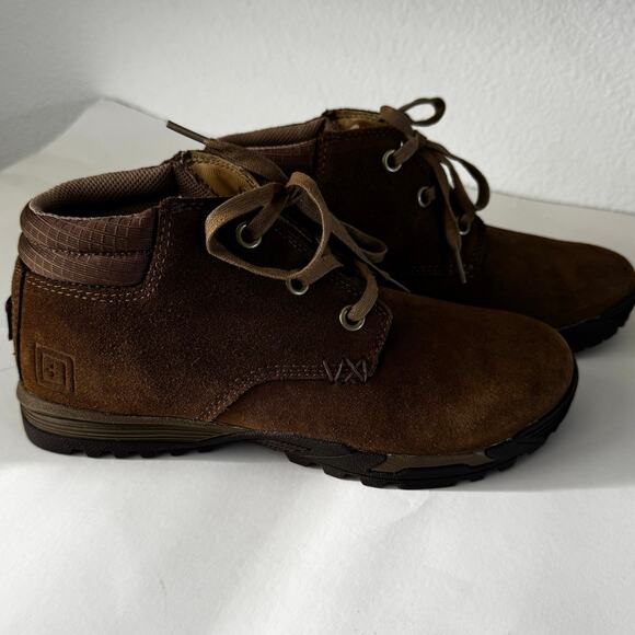 5.11  Ortholite Pursuit Chukka Dark Coyote-R Brown Men’s 7.5  Lace Up Work Boot - Picture 5 of 7